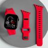 Силиконовый спортивный ремешок для Apple Watch Ultra 3/2 49 мм 42 44 38 40 41 мм Двухцветный регулируемый ремешок для Iwatch S11 10 9 8 7 6 SE3 Ремень