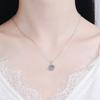 D цвет 5CT Сертифицированное ожерелье из муассанита из твердого стерлингового серебра с подвеской в ​​виде подсолнечника и бриллиантов для женщин, обещание свадебных украшений
