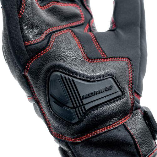 Komine GK-856 High Protect Leather Windproof Gloves for Motorcycles HG Dark Gray 3XL