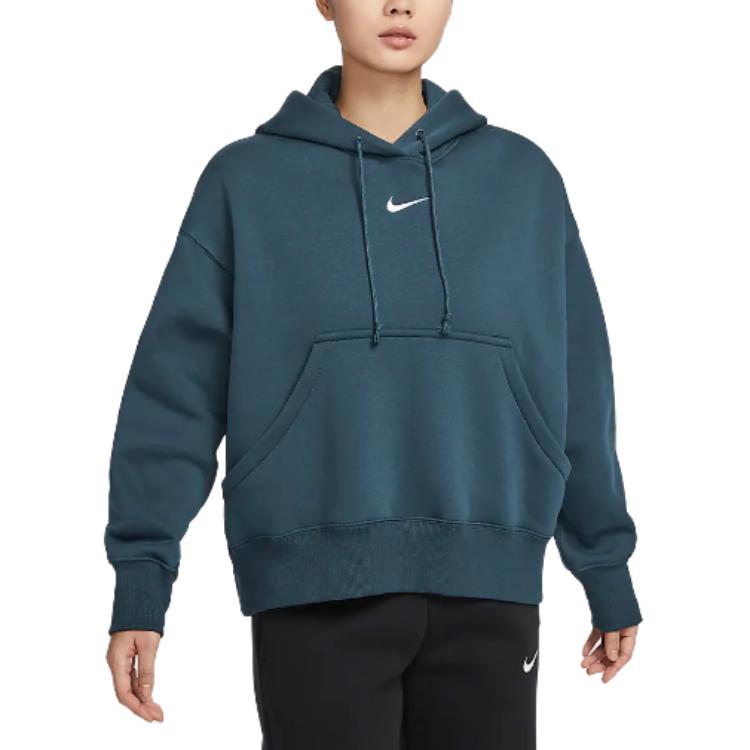 Nike Sportswear Phoenix Fleece Comfortable Fleece Lined Loose Fit Hooded Long Sleeved Sweatshirt Women's DQ5859-478