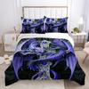 3D Skull Printing Duvet Cover Set Twin Size Microfiber Bedding Set Fashion High Ranking Cool Bedroom Decor