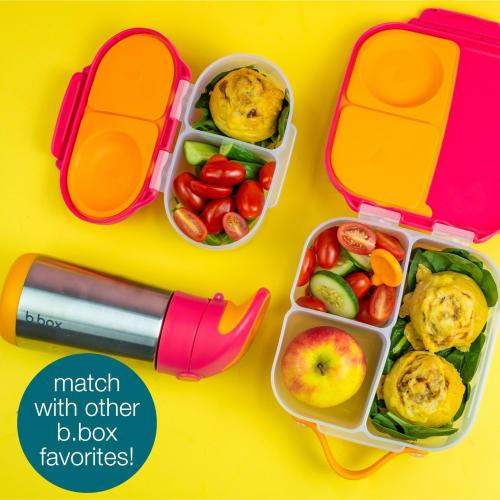 b.box Leak-Resistant 1L Lunch Box, Dessert Servings for 1-2 People, Dishwasher Safe, for Kids and Adults [Authentic b.box Product] [Mini Lunch Box] (P