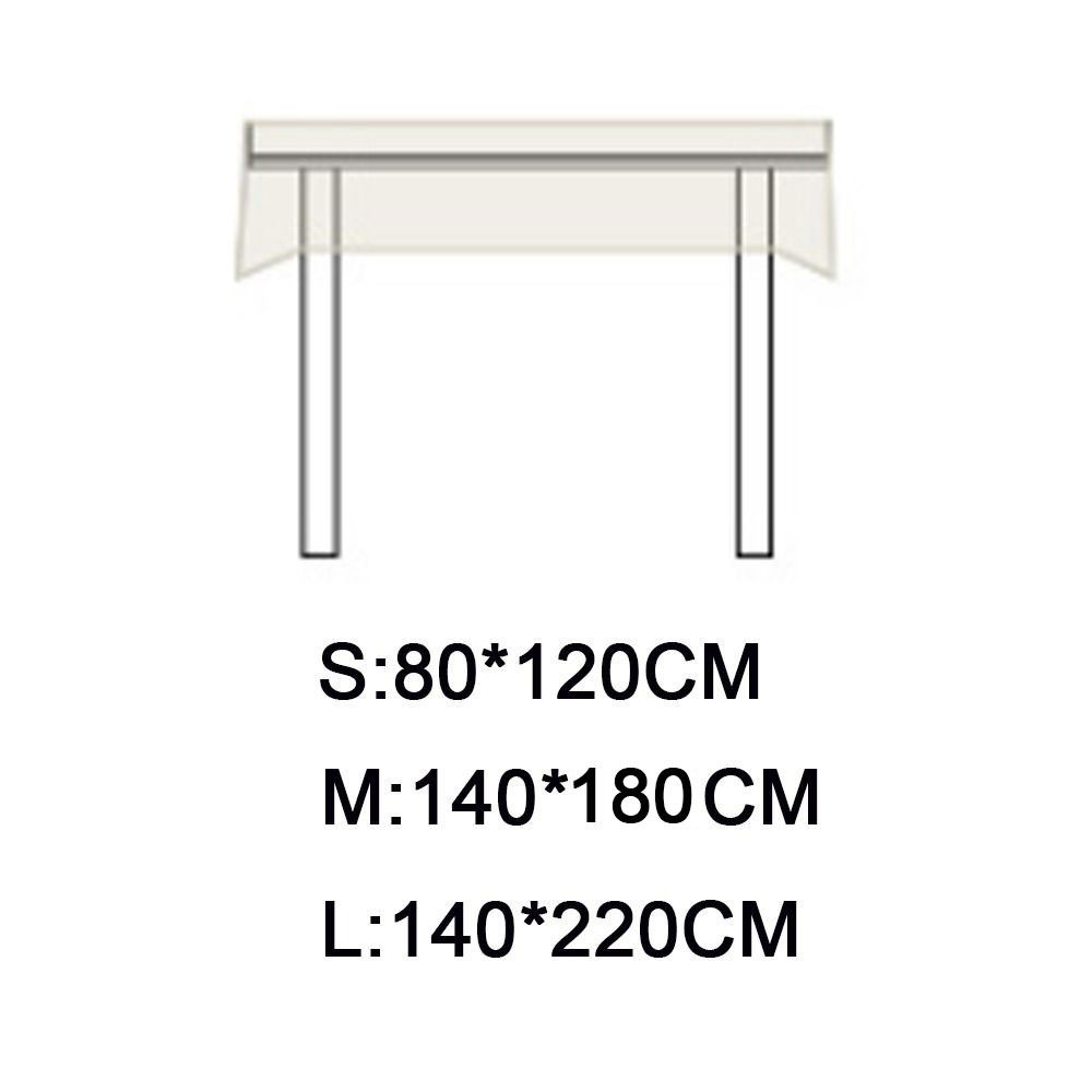 Rectangular PVC Tablecloth Solid Colour Table Cover Waterproof Tablecloth  Household