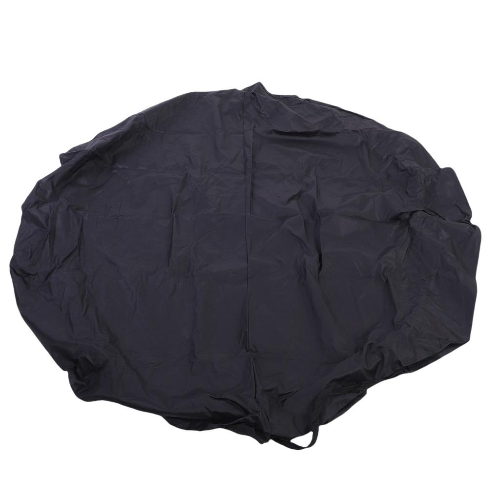 Round Fire Pit Cover for In Ground Fire Pits 600D Oxford Fabric Water Proof Outdoor Built In Stone Firepit Cover