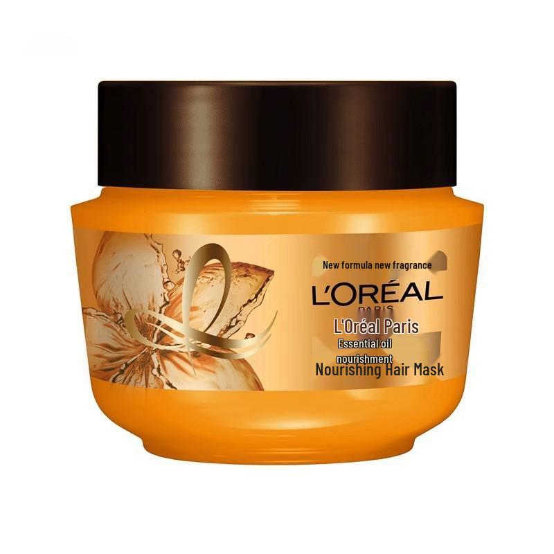 Питательная маска для волос L'Oréal 250 мл - Эфирное масло для смягчения, разглаживания, восстановления и питания вьющихся волос.