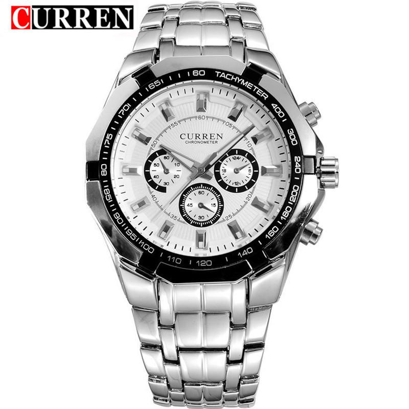 CURREN Top Brand Luxury Watch CURREN Casual Military Quartz Sports Wristwatch Full Steel Waterproof Men's Clock Relogio Masculino
