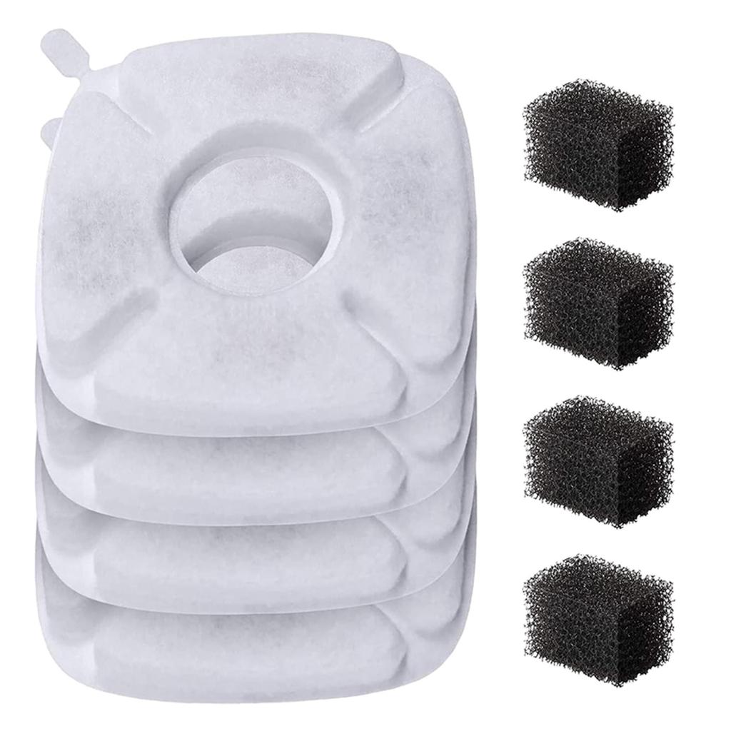 4x Сменные фильтры для питьевого фонтанчика для домашних животных Улучшают качество воды Поддерживают воду чистой и свежей Сменный фильтр