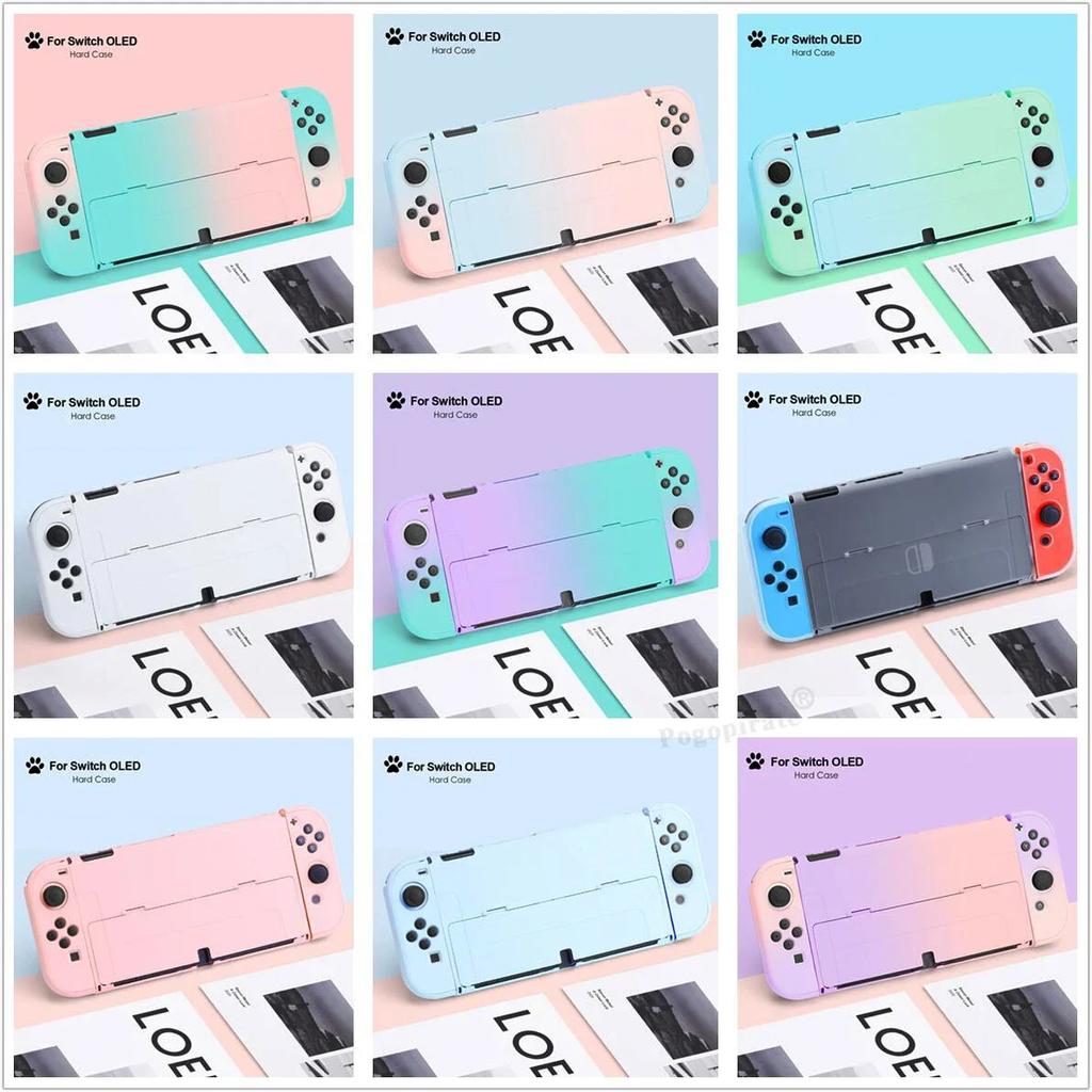 Градиентный жесткий чехол для Nintendo Switch OLED PC защитный чехол для консоли JoyCons Shell Protector для консоли Switch OLED Dropshipp