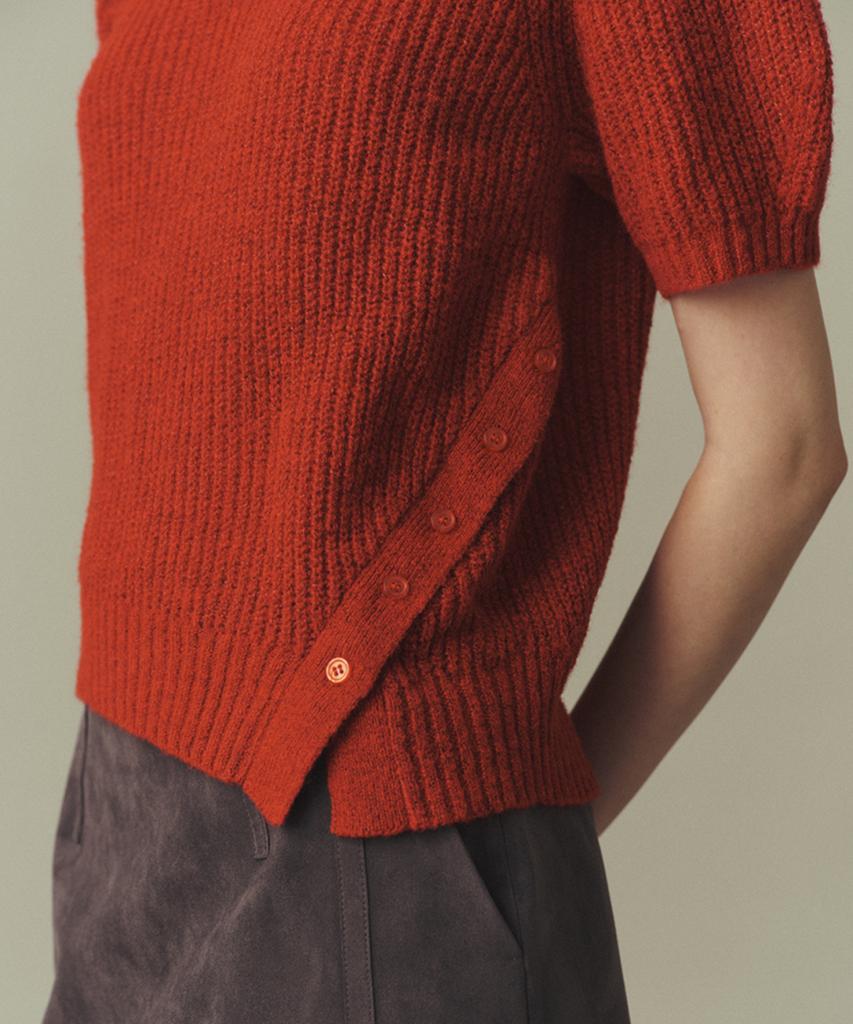 AHWE Half Sleeve Sweater_Red