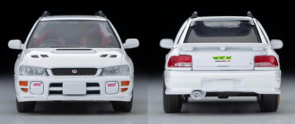 Tomica Limited Vintage Neo 164 LV-N281a Subaru Impreza Pure Sports Wagon WRX STi Версия V Белый 98 год Готовое изделие
