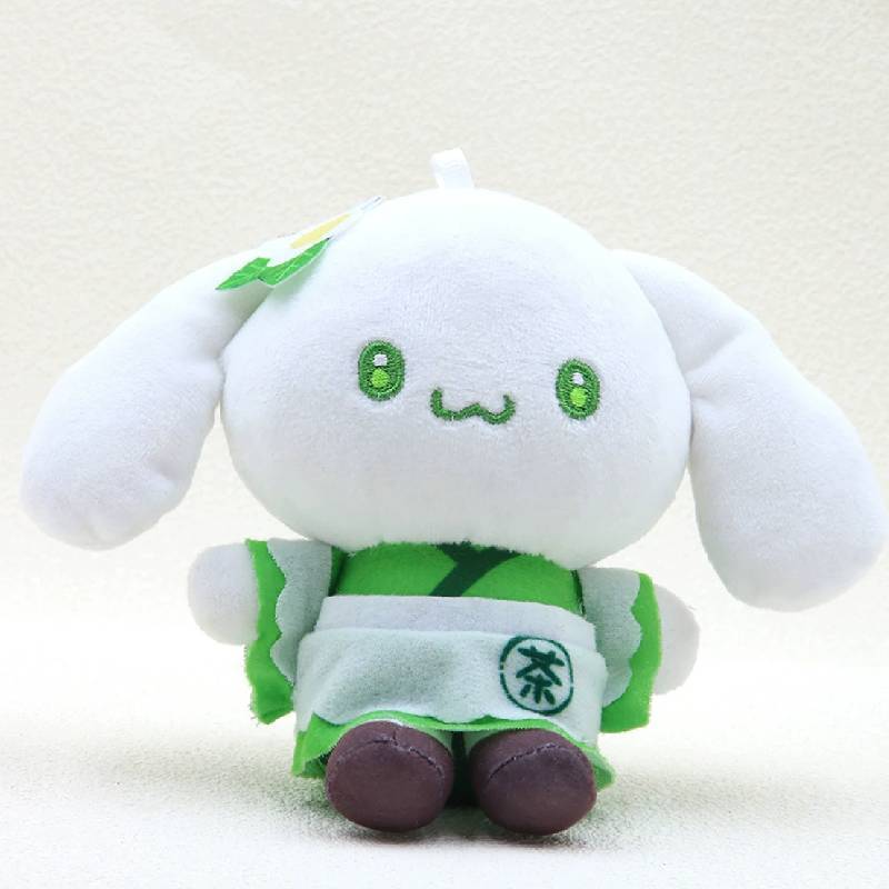 Sanrio Зеленый Хелло Китти Синнаморолл Мелоди Куроми Плюшевая Игрушка Брелок Для Милого Автомобильного Украшения И Подарок Для Детей