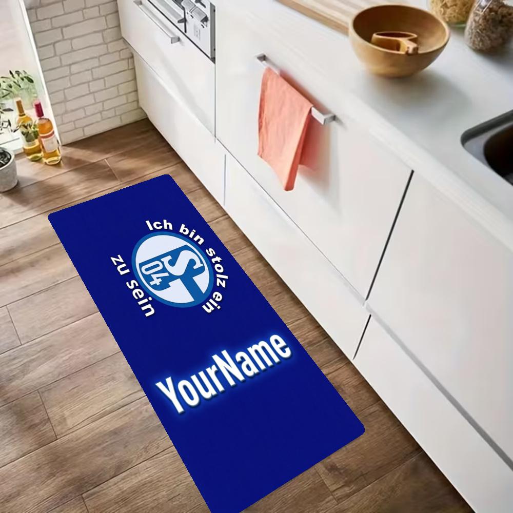 Fc Schalke Customize Your Name Kitchen Rug Runner Rug Laundry Mat Hallway Entryway The Best Gift Choice