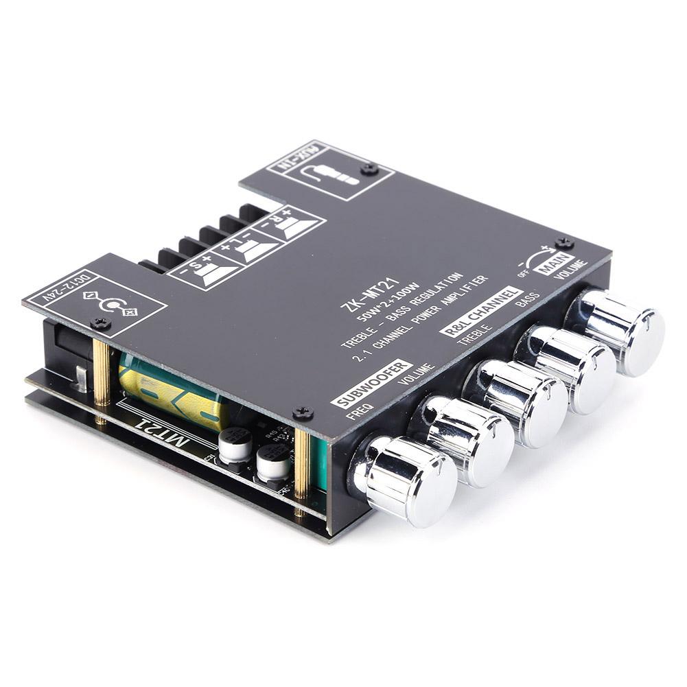 ZK-MT21 канал Bluetooth 5.0 CS8673E 2.1 сабвуфер усилитель плата 50 Вт*2 +100 Вт мощность аудио стерео усилитель плата басовый усилитель AUX