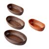 Rustic Wood Tray Decorative Bowl Candle Holder Storage Organizer for Bathroom Keys Centerpieces Supplies