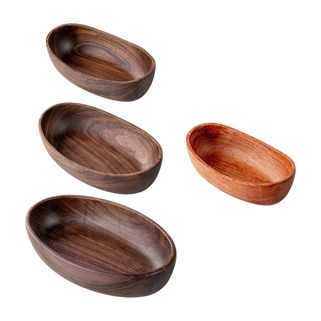 Rustic Wood Tray Decorative Bowl Candle Holder Storage Organizer for Bathroom Keys Centerpieces Supplies