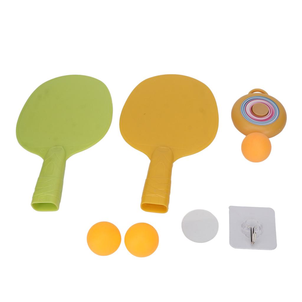 Indoor Hanging Table Tennis Hand Eye Coordination Toy 2 Racket Hanging Pingpong Trainer for Children Adult