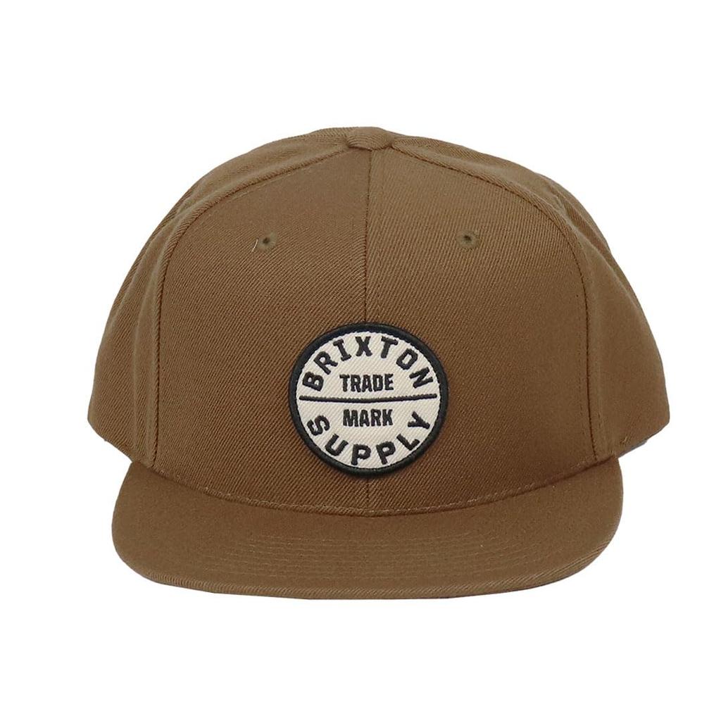 Brixton Oath 3 Snapback Snapback Skater Bison Brown Men's Cap, Hat, Brown, [Used]