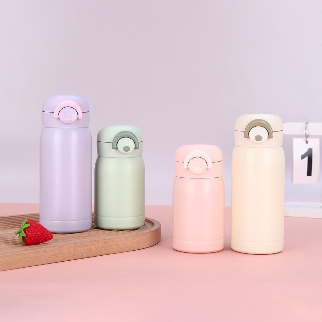 Простая и стильная мини-кружка-термос из нержавеющей стали для мужчин и женщин, портативная кружка-горошек с высоким внешним видом