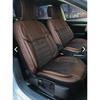 Чехол на автомобильное сиденье Vip из кожи и ткани Цвет Коричневый vip Super Lux