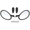 26-27 Style Left & Right Car Classic Retro Door Wing Side Mirror Rearview Vintage Universal Black