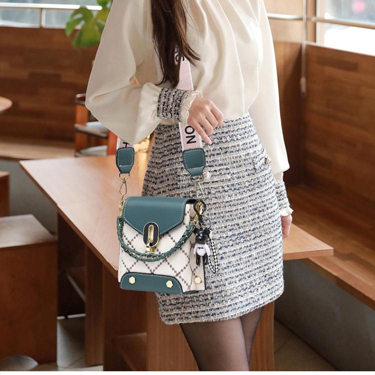 Summer New Bag Korean Style Simple Small Square Bag Fashion All-Match Shoulder Crossbody Fashion Mini Phone Bag Women's Bag
