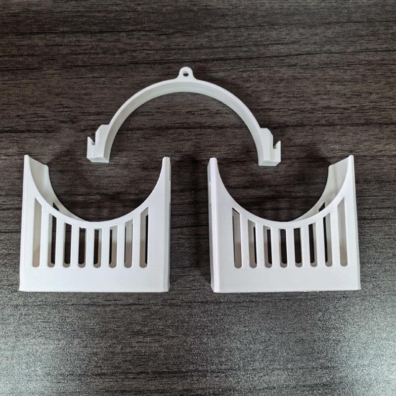 3D Printed Fan Ice Pack Holder Kit- 2 Holders+ 1 Hook, Holds 2 Ice Packs, Summer Cooling Accessory for Stand Fan
