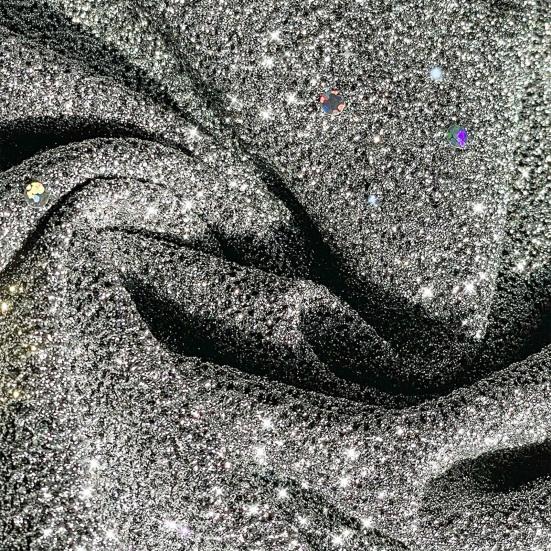 Женское платье с длинным рукавом, блестящий сплошной цвет с пайетками, свободный трапециевидный силуэт с V-образным вырезом, мягкий дышащий пуловер, эластичный пуловер длиной выше колена, вечеринка, клуб, мини