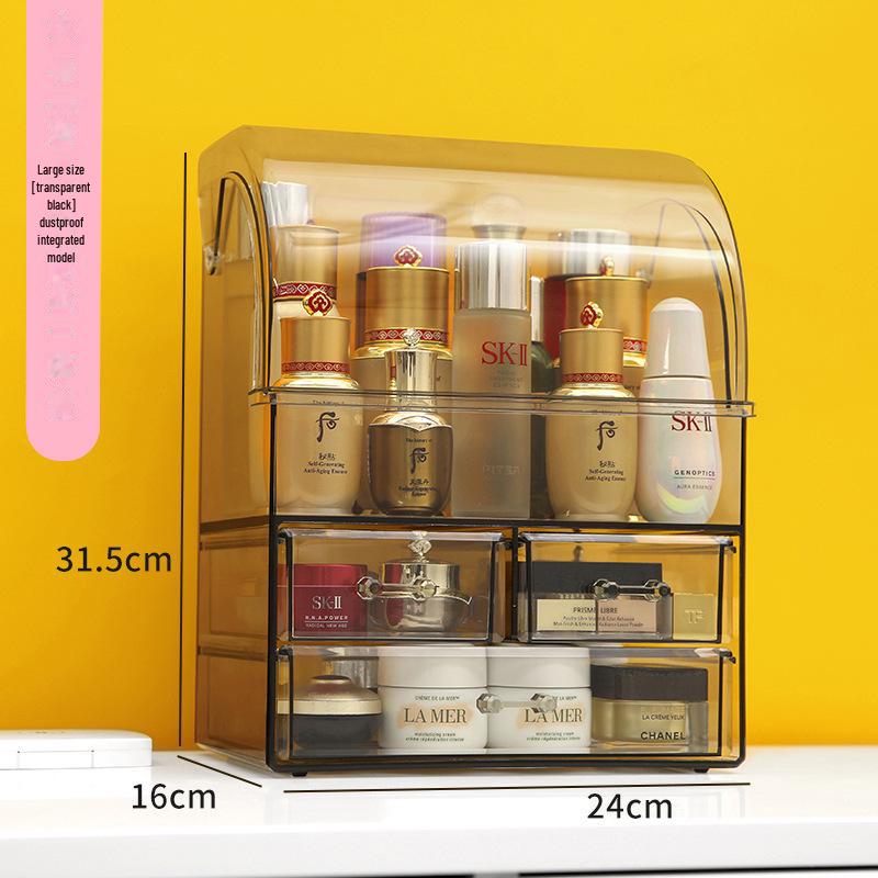 Акриловый пылезащитный органайзер для косметики и кистей