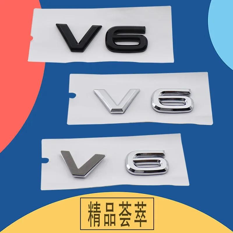 3D Премиум ABS V6 Наклейка Эмблема Значок Наклейка на Крыло Багажник Задний Капот Автомобиля Для MK4 MK5 MK6
