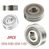 2pcs V-Groove Knurled Groove Mig Welder Wire Feed Drive Roller Roll