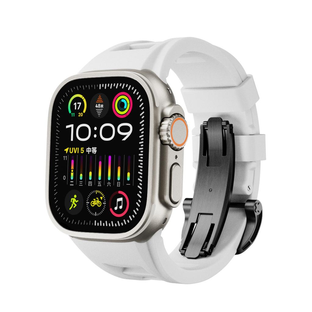 Best Selling Product Watch Band Sport Soft Silicone Strap Replacement Band for iPhone Watch Ultra 49mm 45mm 44mm 42mm Luxury