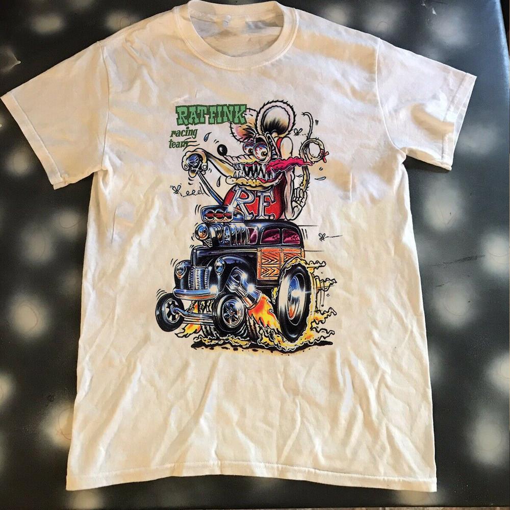 Футболка Rat Fink Ed Big Daddy Roth Rat Fink Racing Team Полный размер S-5XL U1344 - Унисекс футболка