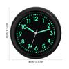 Car Clock Luminous Small Analog Clock Stick-On Mini Digital Watch Mechanics Quartz Clocks Auto Ornament Car Auto Accessories