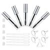 Mascara tube set empty bottles 5 pieces 10ml tubes funnel dropper each included eyelash serum container portioned refill leak-resistant handmade