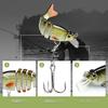 TRUSCEND Mini Tilapia Lure with Set of Lifelike Fishing Lures for Saltwater and for Sea Spanish and Other Fish 6-Joint Design, 2g, 4, Ajing,