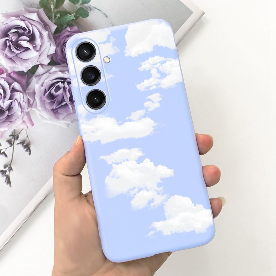 For Samsung Galaxy S23 FE Fashion Sunflower Butterfly Painted Case For Samsung S23FE 5G S 23fe SM-S711B Soft Silicon Jelly Cases