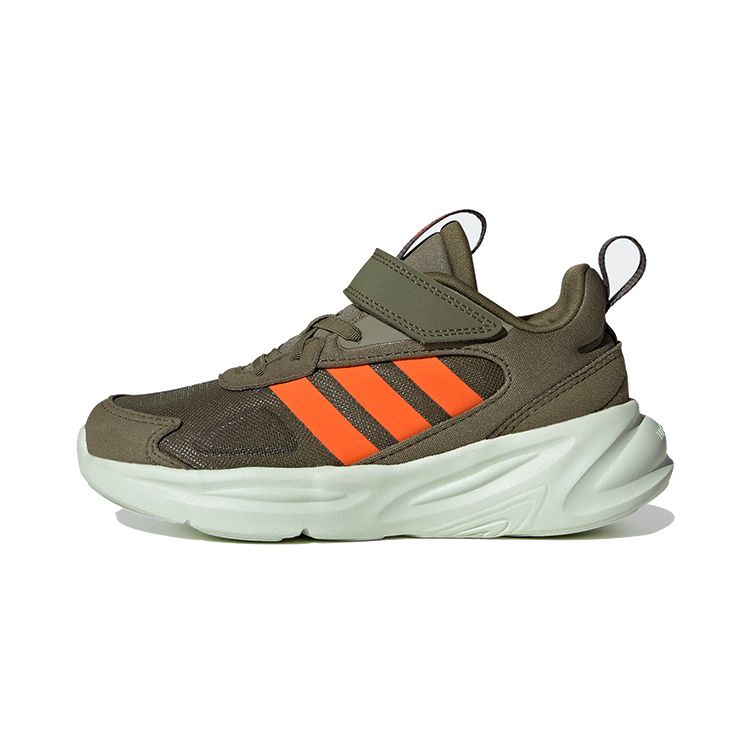 Adidas Ozelle J Focus Olive Impact Orange Kids Sneakers Green Linen-Green GY7112