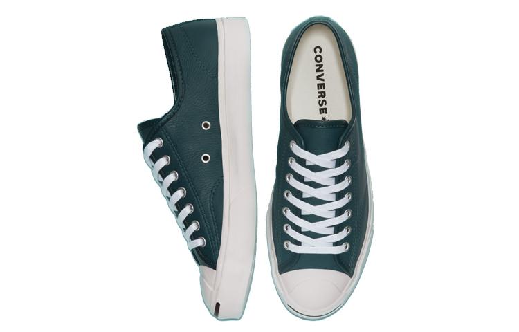 Converse Кожаная модель Jack Purcell сезонного цвета 'Зеленый Белый' 166726C