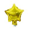 10Pcs Pentagram Foil Balloons Creative Shape Bright Color Anti-explosion Stunning Visual Effect 2 Styles Heart Pentagram Foil Balloons Wedding