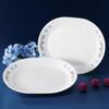 Corelle Coordinates Tree Bird Oval Large Plate 2p Dinnerware Dishwasher Oven Safe