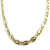 [N2763] - Gold Plated 'Coffee Bean' Chain - 50 Cm 11 Mm