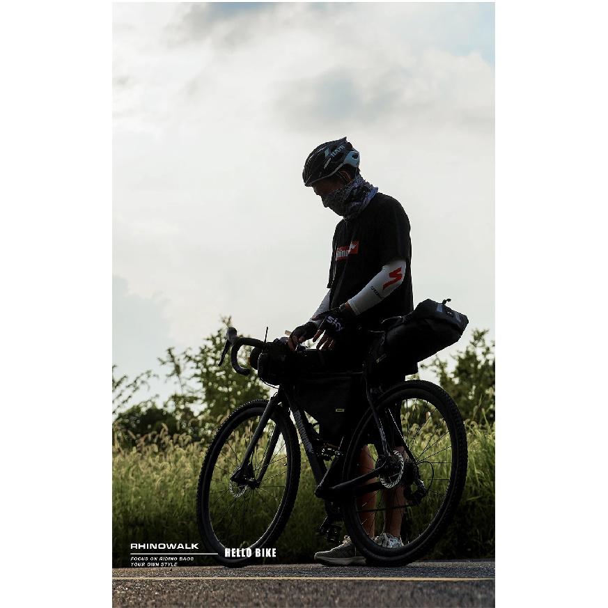 Rhinowalk Bike Saddlebag + Stabilizer Set Waterproof 13L Large Capacity More Stable For MTB Road bike Can Fit Water Bottle Cage