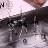 Y2K Bowknot Phone Chain Sweet Cool Cross Подвеска для шприца Чехол для наушников Подвесная веревка Анти-потеряющийся шнурок Сумка Декор