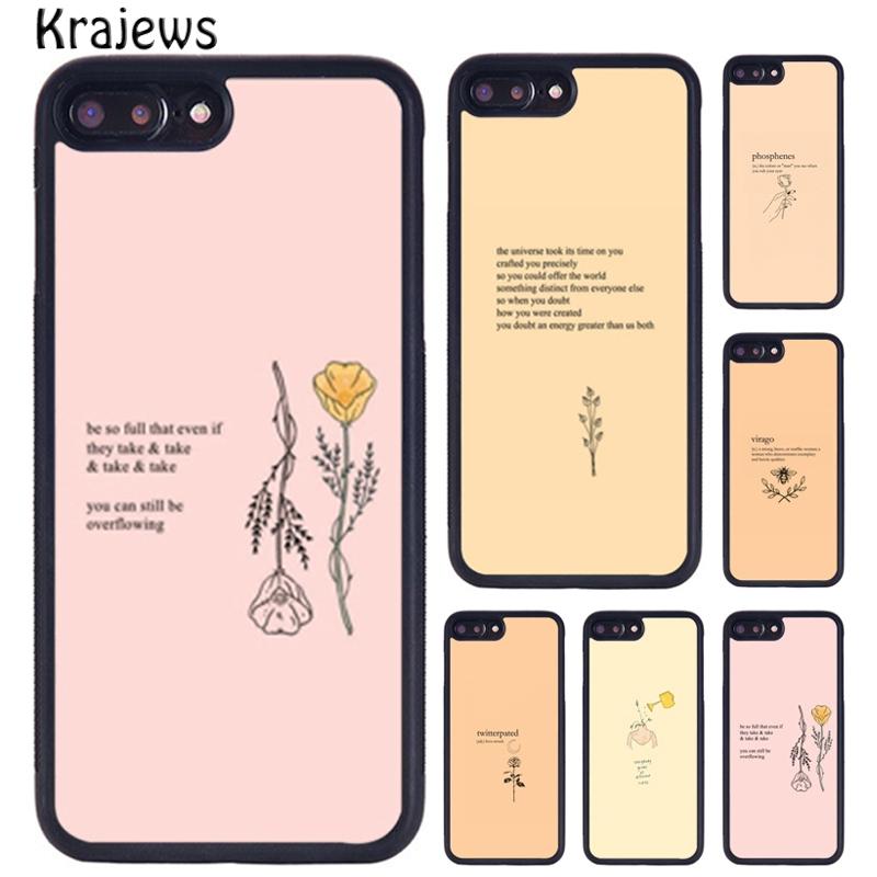 Krajews Aesthetics Chicmal Quotes Phone Case For iPhone 17 Air 16 15 14 11 12 13 Pro MAX Plus cover shell coque
