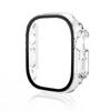 Glass+case For Apple Watch Ultra 49mm Strap Smartwatch PC Bumper+Screen Protector Tempered Cover Iwatch Series Band Accessories