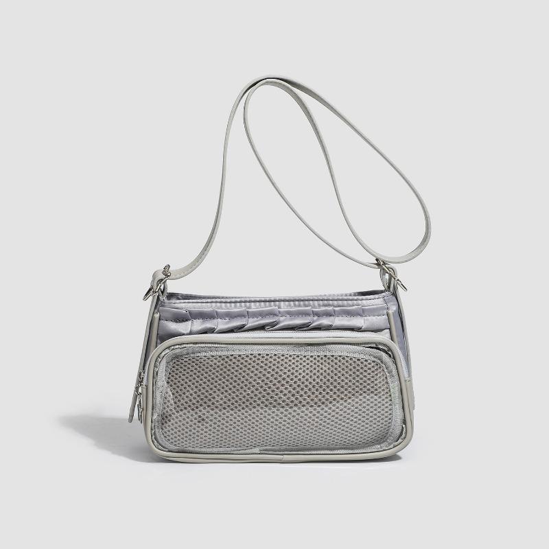 Прозрачная ручная сумка, которую можно носить на плече, через плечо, сумка через подмышку