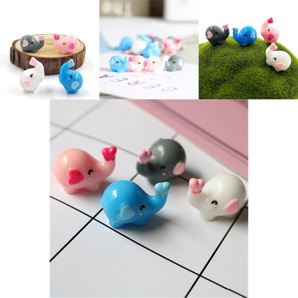 Elephant Resin Mini Diy Figures Garden Ornament Home Micro Decoration Craft