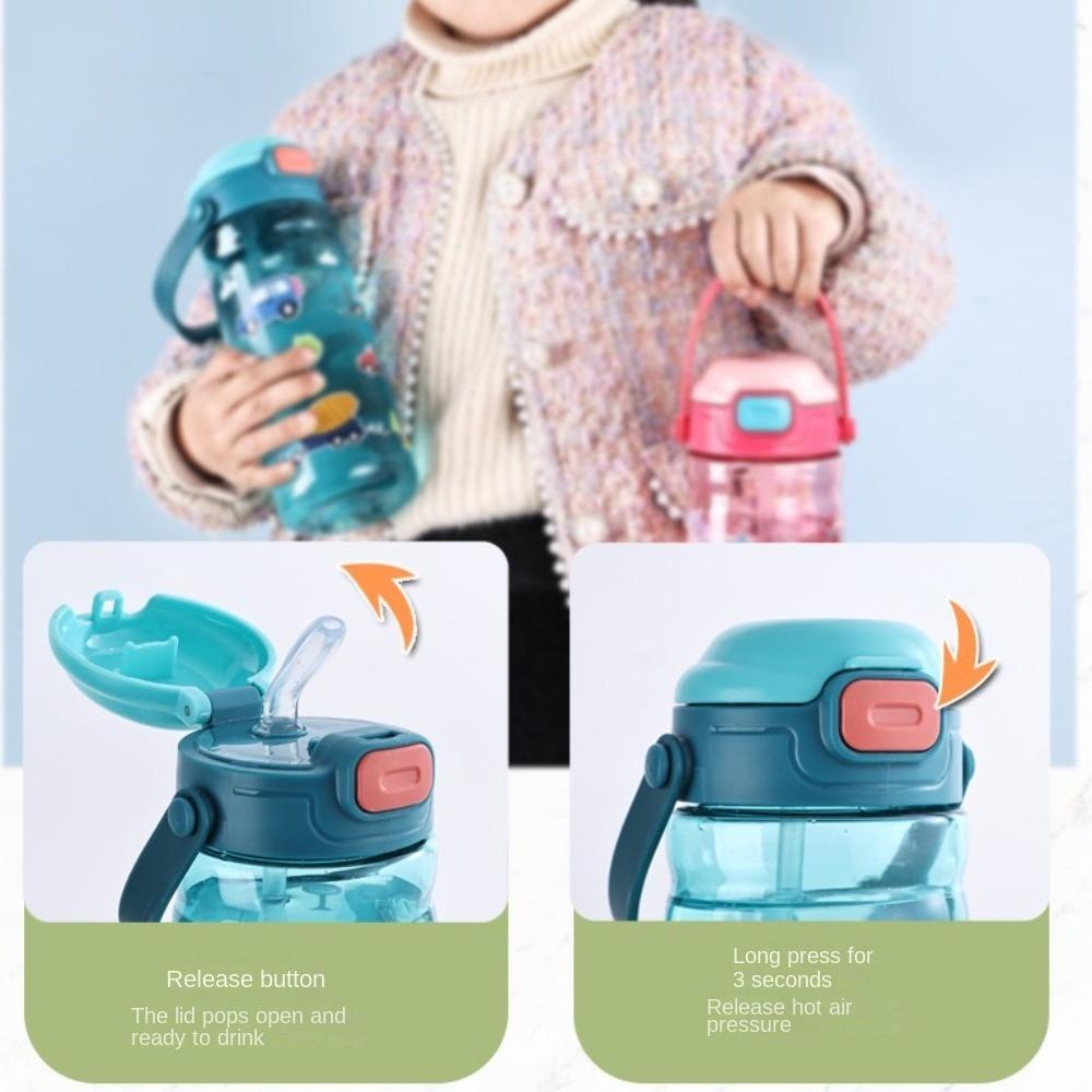 550ML Large Capacity Water Bottle Cartoon Sport Water Cup Cute Drinking Tumbler  Boys Girl