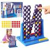 4 Win Children'S Board Games,10.16 Cm a Row Game,Four Wins with Spin,4 Win Strategy Game for 2 Players with Functions Spinning,Educational Toy Gifts