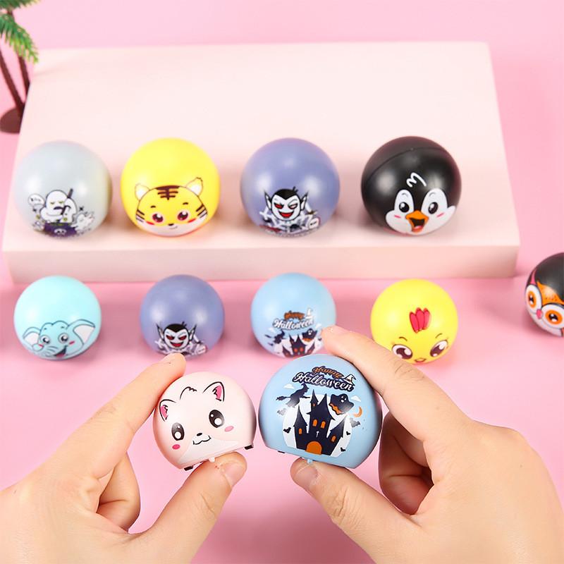 Cute Animal Mini Patterned Spherical Children Toy Car Entertainment For